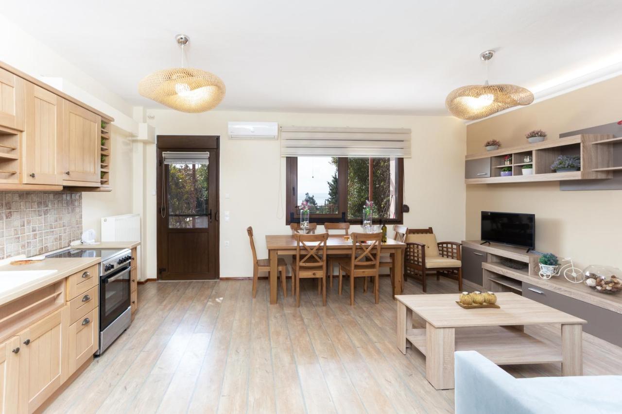 Twinstars Apartment With Courtyard And View Kalyves Polygyrou Экстерьер фото
