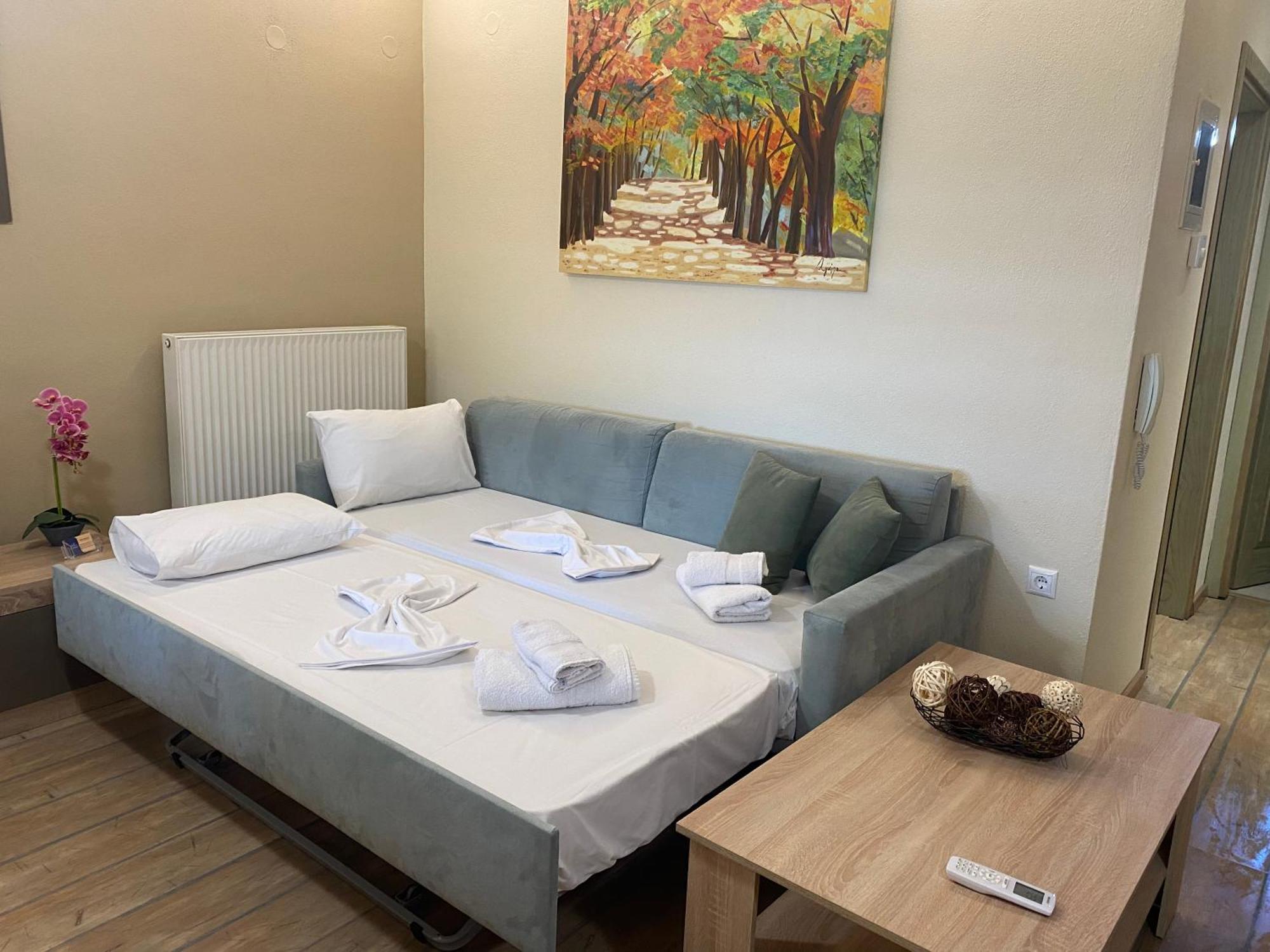 Twinstars Apartment With Courtyard And View Kalyves Polygyrou Экстерьер фото